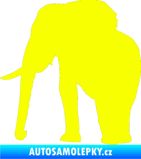 Samolepka Slon 007 levá Fluorescentní žlutá