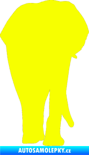 Samolepka Slon 008 pravá Fluorescentní žlutá