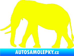 Samolepka Slon 011 levá Fluorescentní žlutá