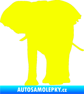 Samolepka Slon 012 levá Fluorescentní žlutá