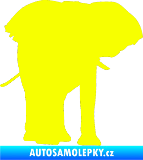 Samolepka Slon 012 pravá Fluorescentní žlutá