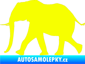 Samolepka Slon 015 levá Fluorescentní žlutá