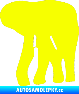 Samolepka Slon 016 levá Fluorescentní žlutá