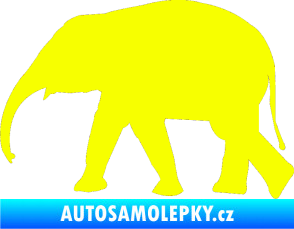 Samolepka Slon 017 levá Fluorescentní žlutá