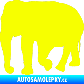 Samolepka Slon 018 levá Fluorescentní žlutá