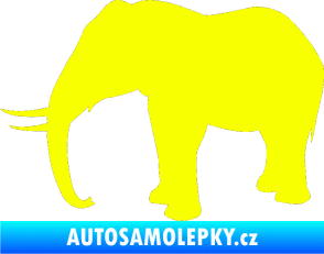 Samolepka Slon 019 levá Fluorescentní žlutá