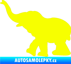 Samolepka Slon 022 levá Fluorescentní žlutá