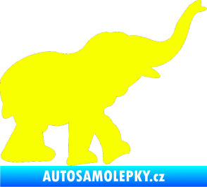 Samolepka Slon 022 pravá Fluorescentní žlutá