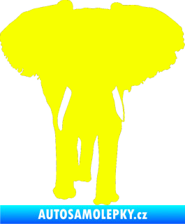 Samolepka Slon 023 pravá Fluorescentní žlutá