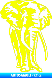 Samolepka Slon 025 pravá Fluorescentní žlutá