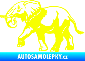 Samolepka Slon 028 levá Fluorescentní žlutá