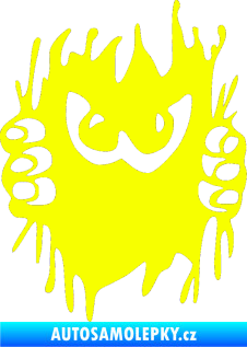 Samolepka Šmírák 001 pravá Fluorescentní žlutá