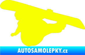 Samolepka Snowboard 007 levá Fluorescentní žlutá