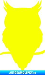 Samolepka Sova 001 pravá Fluorescentní žlutá