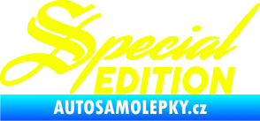Samolepka Special edition 004 Fluorescentní žlutá