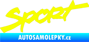 Samolepka Sport 001 Fluorescentní žlutá