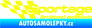 Samolepka Sportage limited edition levá Fluorescentní žlutá