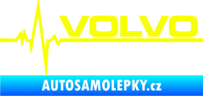 Samolepka Srdeční tep 037 pravá Volvo Fluorescentní žlutá