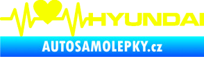 Samolepka Srdeční tep 046 pravá Hyundai Fluorescentní žlutá