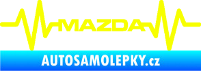 Samolepka Srdeční tep 059 Mazda Fluorescentní žlutá