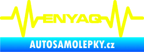 Samolepka Srdeční tep 063 Enyaq Fluorescentní žlutá