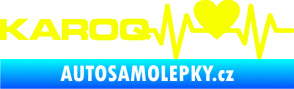 Samolepka Srdeční tep 068 levá Karoq Fluorescentní žlutá