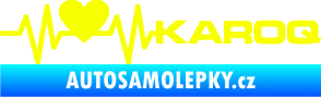 Samolepka Srdeční tep 068 pravá Karoq Fluorescentní žlutá