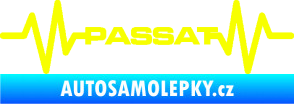 Samolepka Srdeční tep 076 Volkswagen Passat Fluorescentní žlutá