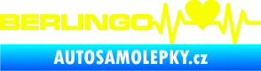 Samolepka Srdeční tep 092 levá Berlingo Citroen Fluorescentní žlutá