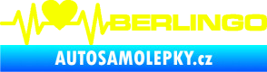 Samolepka Srdeční tep 092 pravá Berlingo Citroen Fluorescentní žlutá