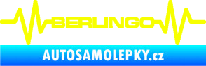 Samolepka Srdeční tep 093 Berlingo Citroen Fluorescentní žlutá