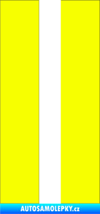 Samolepka Startovní číslo 11 Fluorescentní žlutá