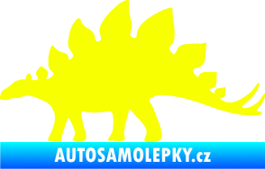Samolepka Stegosaurus 001 levá Fluorescentní žlutá