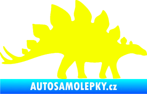 Samolepka Stegosaurus 001 pravá Fluorescentní žlutá