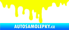 Samolepka Stékající skvrna 002 levá krevní cákanec Fluorescentní žlutá