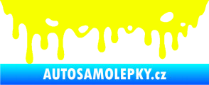 Samolepka Stékající skvrna 006 levá Fluorescentní žlutá