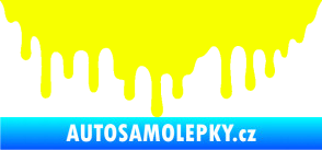 Samolepka Stékající skvrna 007 levá Fluorescentní žlutá