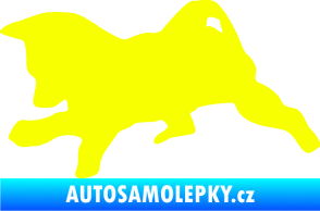 Samolepka Štěňátko 002 levá německý ovčák Fluorescentní žlutá