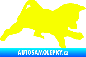 Samolepka Štěňátko 002 pravá německý ovčák Fluorescentní žlutá