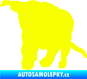 Samolepka Štěňátko 003 levá Fluorescentní žlutá