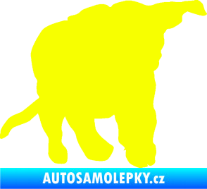 Samolepka Štěňátko 003 pravá Fluorescentní žlutá