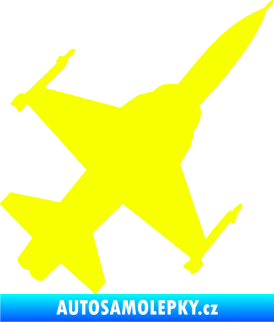 Samolepka Stíhací letoun 003 pravá Fluorescentní žlutá