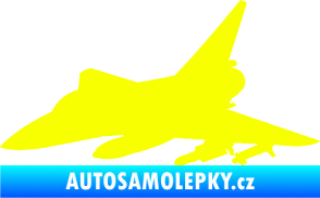Samolepka Stíhací letoun 005 levá Fluorescentní žlutá