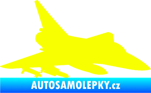 Samolepka Stíhací letoun 005 pravá Fluorescentní žlutá