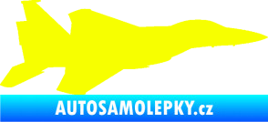 Samolepka Stíhací letoun 006 pravá Fluorescentní žlutá