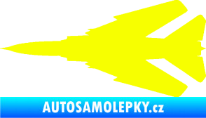 Samolepka Stíhací letoun 007 levá MIG Fluorescentní žlutá