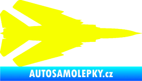 Samolepka Stíhací letoun 007 pravá MIG Fluorescentní žlutá