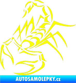 Samolepka Štír 017 levá Fluorescentní žlutá