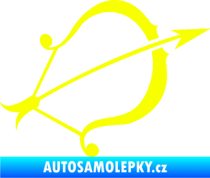 Samolepka Střelec 002 pravá Fluorescentní žlutá