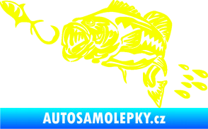Samolepka Sumec 006 levá s návnadou Fluorescentní žlutá